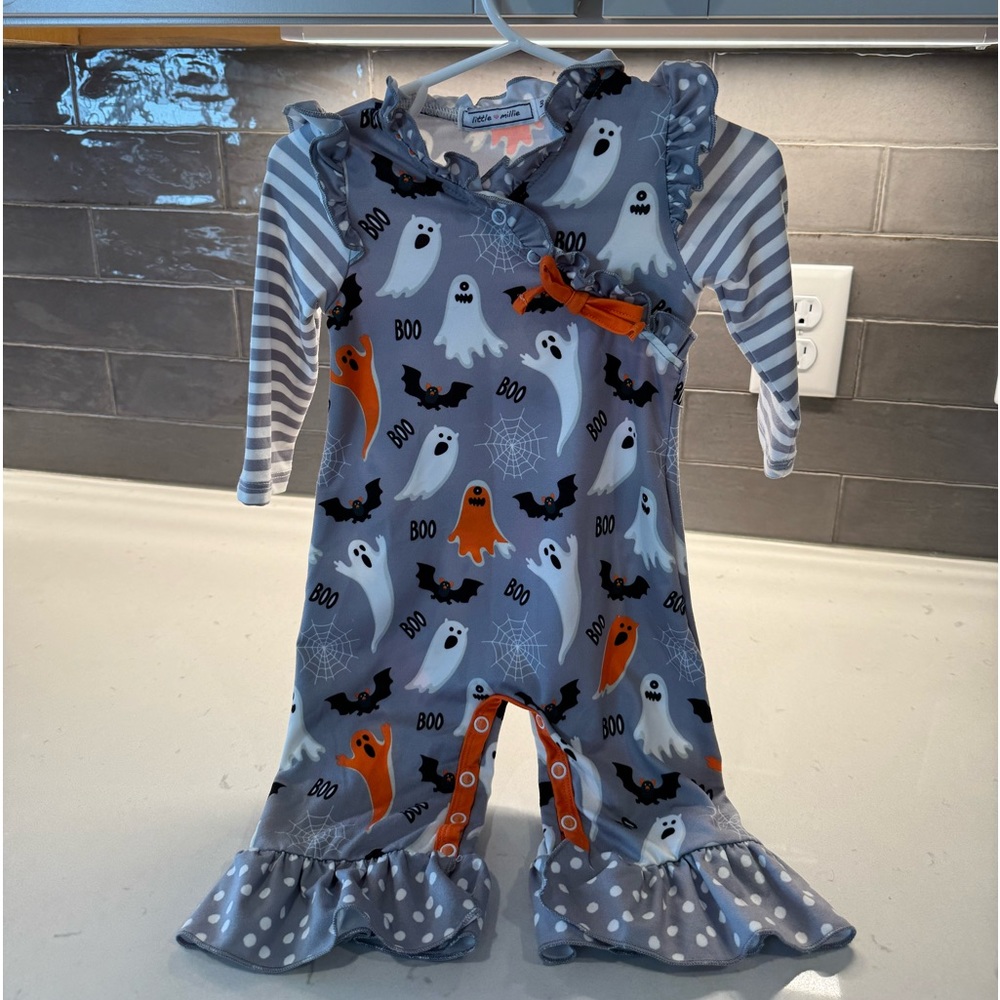 Halloween ROMPER Sibling Matching - Picture 2 of 4